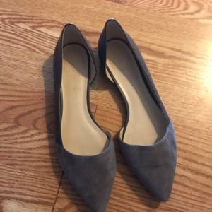 Cole Haan grey suede and leather flats
